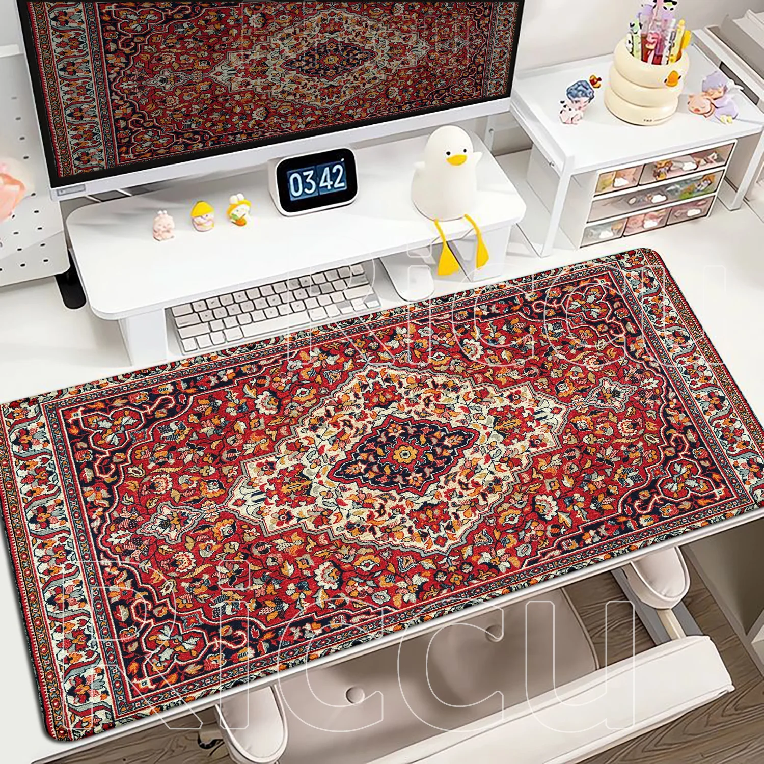 

New Persian Carpet Mysterious Retro Mouse Pad Pc Gamer Mousepad Rubber Mouse Mat Gaming Keyboard Pads Office Desk Mat 900x400mm