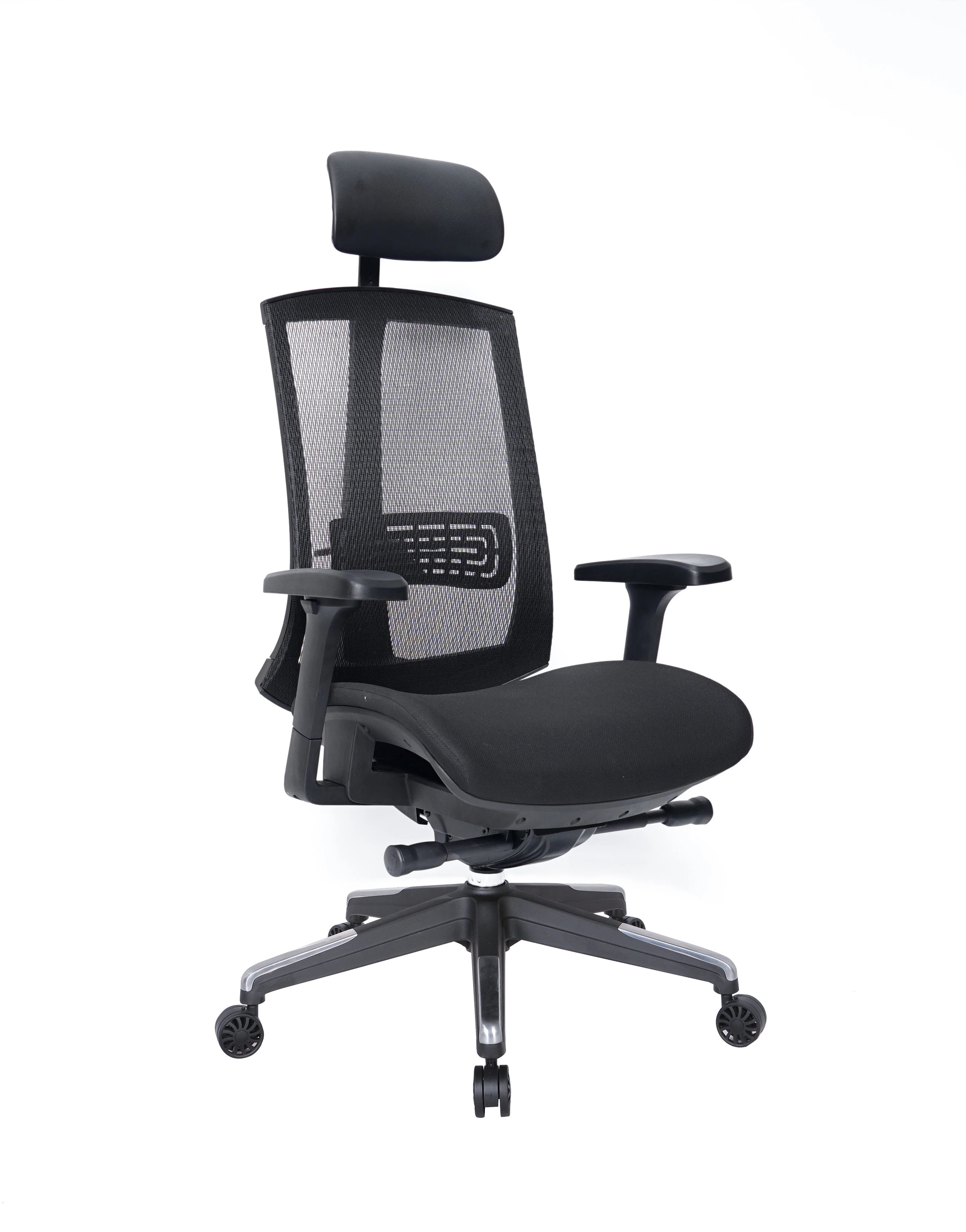 

Modern Design Office Manager Chair Ergonomic High-Grade Adjustable Headrest Mesh Fabric Nylon Popular Executive Office Furniture