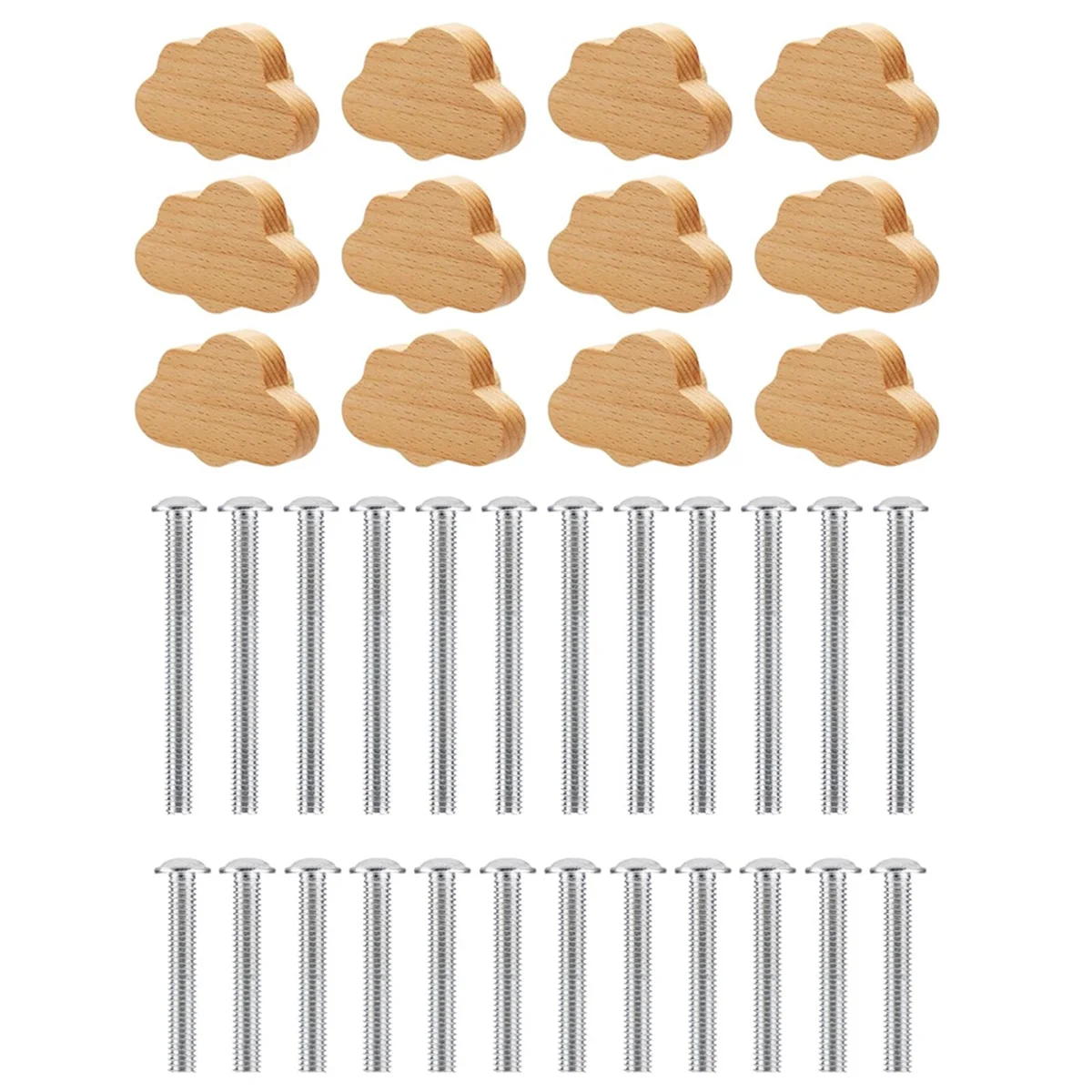 

Ручки для комода в стиле бохо — 12 шт., прочные ручки для ящиков из бука, деревянные ручки для комода в форме облака для шкафов, мебели