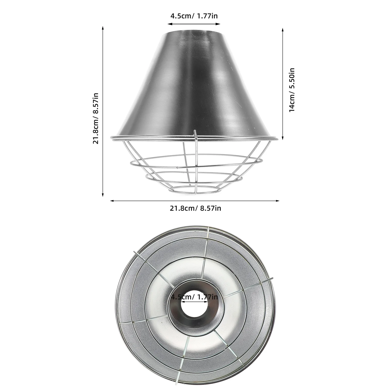 1 conjunto de metal pendurado abajur redondo pingente luz sombra para corredor industrial liga alumínio alta reflexiva anti-quebra