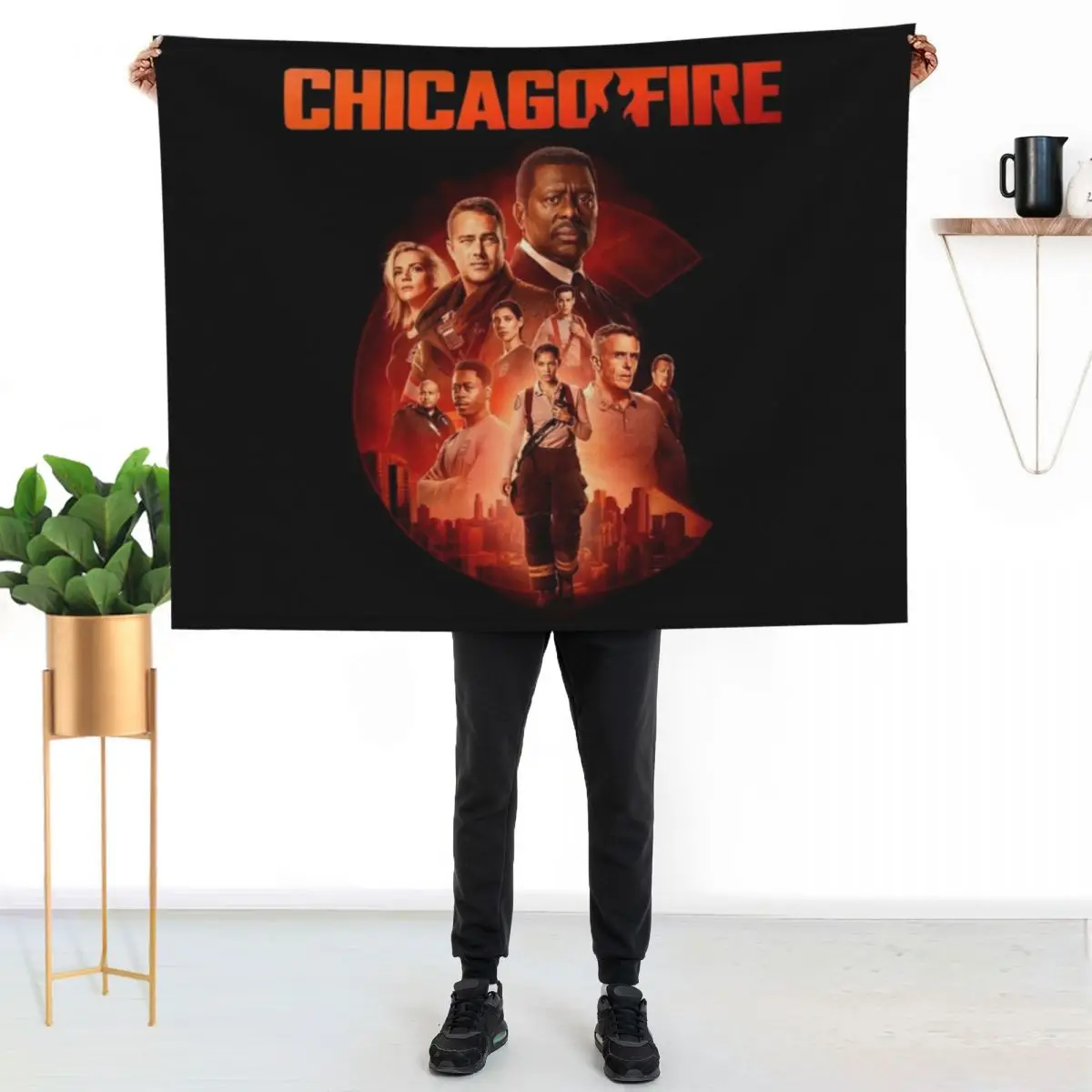 chicago fire cast-members Throw Blanket Decorative Soft Throw Blanket for Couch Sofa