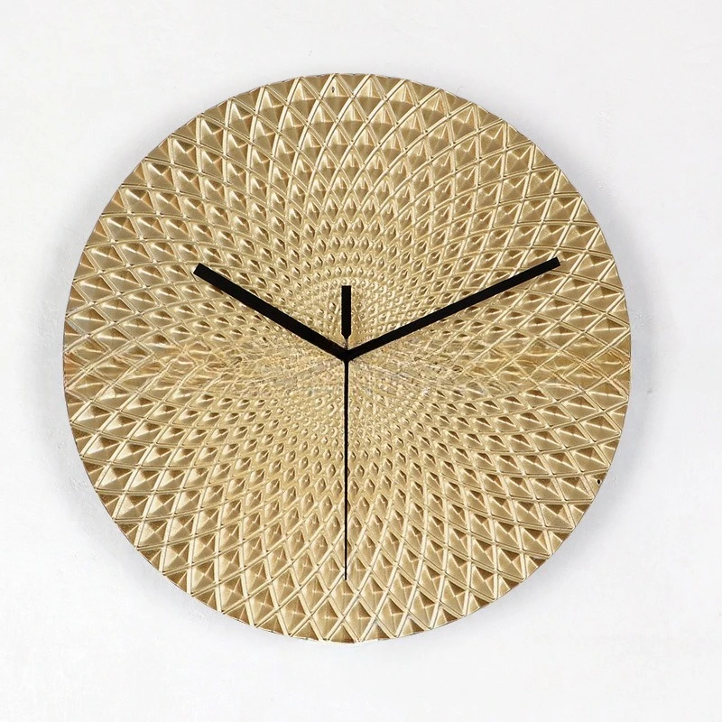 

Nordic Creative Drill Face Wall Clock Living Room Home Watch Commercial Decorative Wall No Digital Hollow Metal Wall