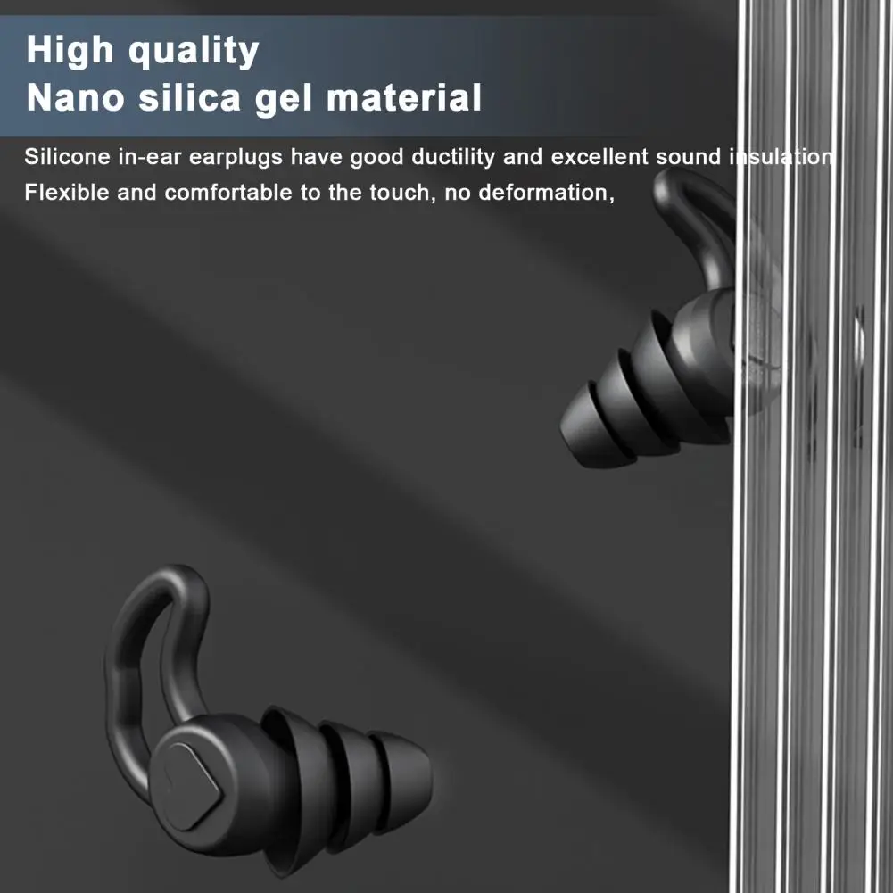 Soundproof Earplugs  Practical Ear Brace Design Ergonomic  Student Study Silence Soundproof Earplugs Home Supply