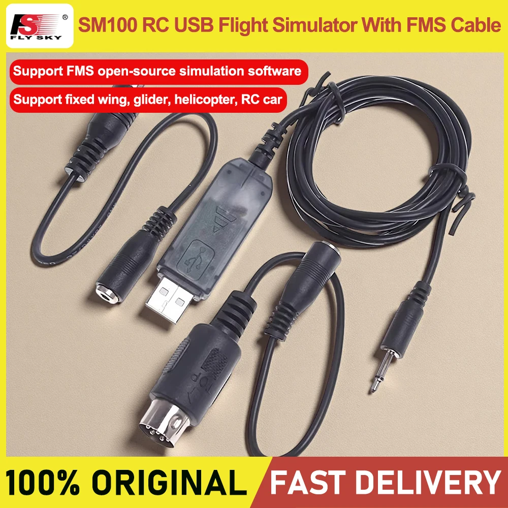 Flysky FS SM100 Cable: The Essential Link for Realistic RC Flight Simulation
