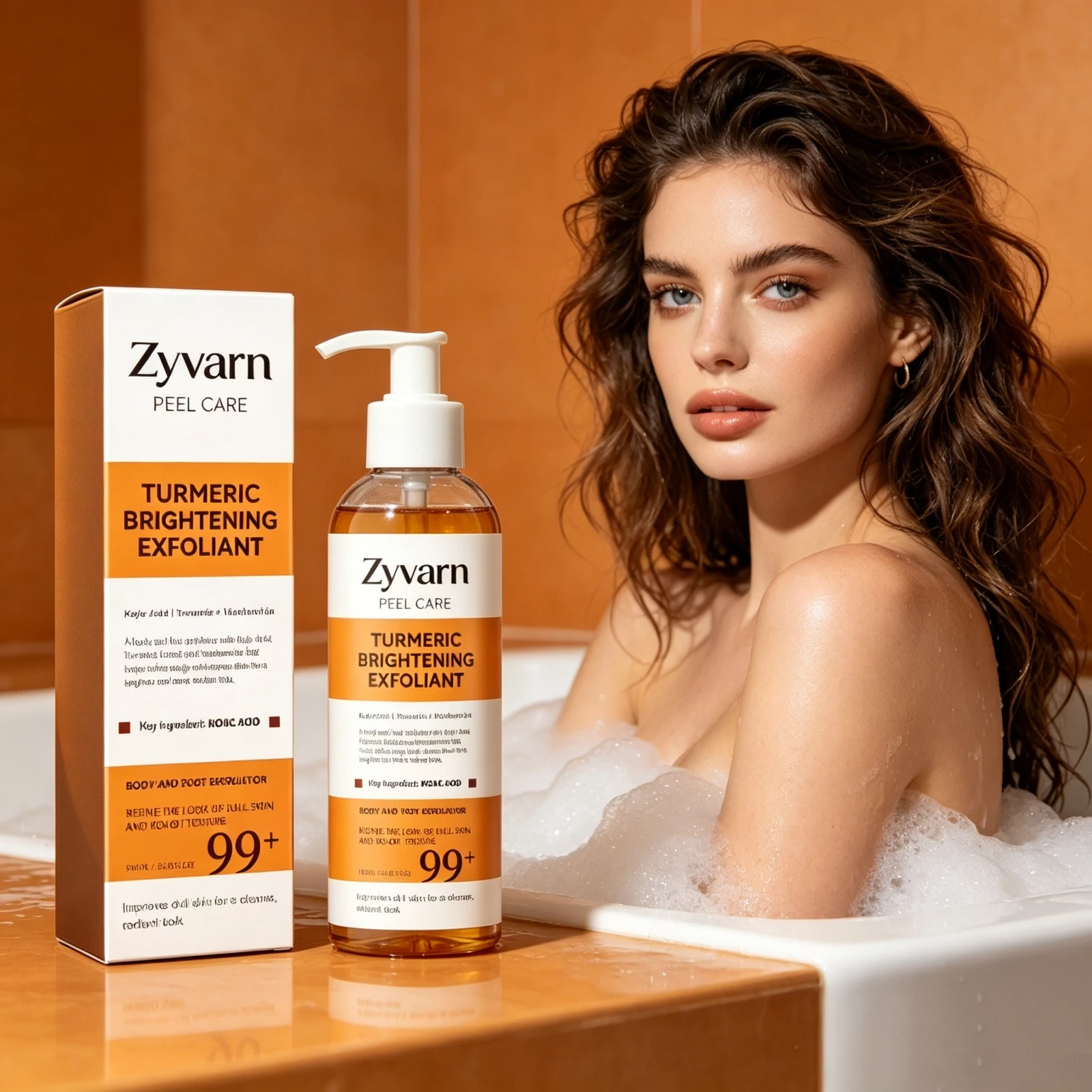 Turmeric Exfoliating Body Serum Deep Clean Purify Remove Dead Skin Improve Dull Rough Skin Renewal Care Brightening Body Essence