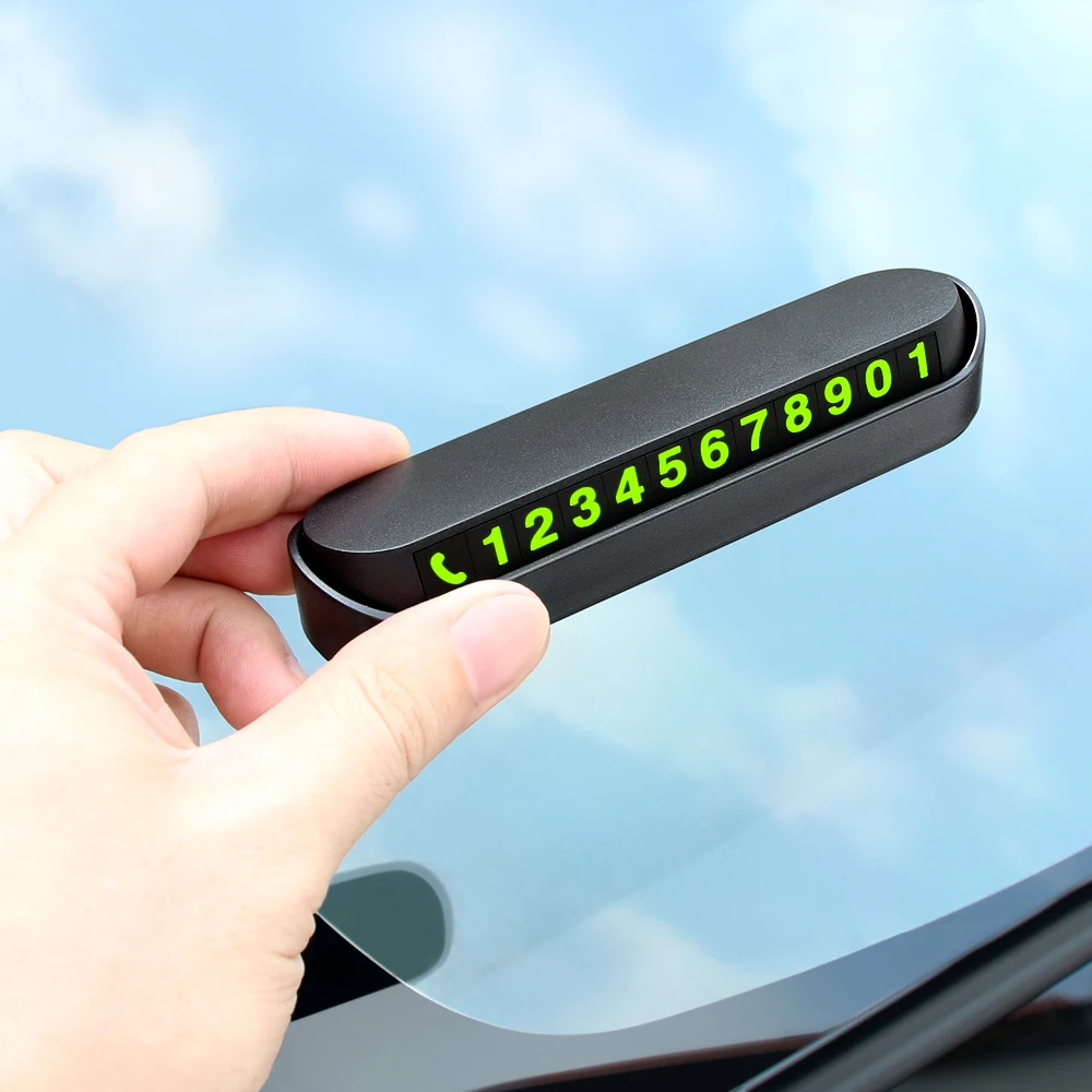 Car Temporary Parking Sticker Phone Number Card Plate for toyota chr corolla camry prius venza prado Rav4 Auris Yaris aygo