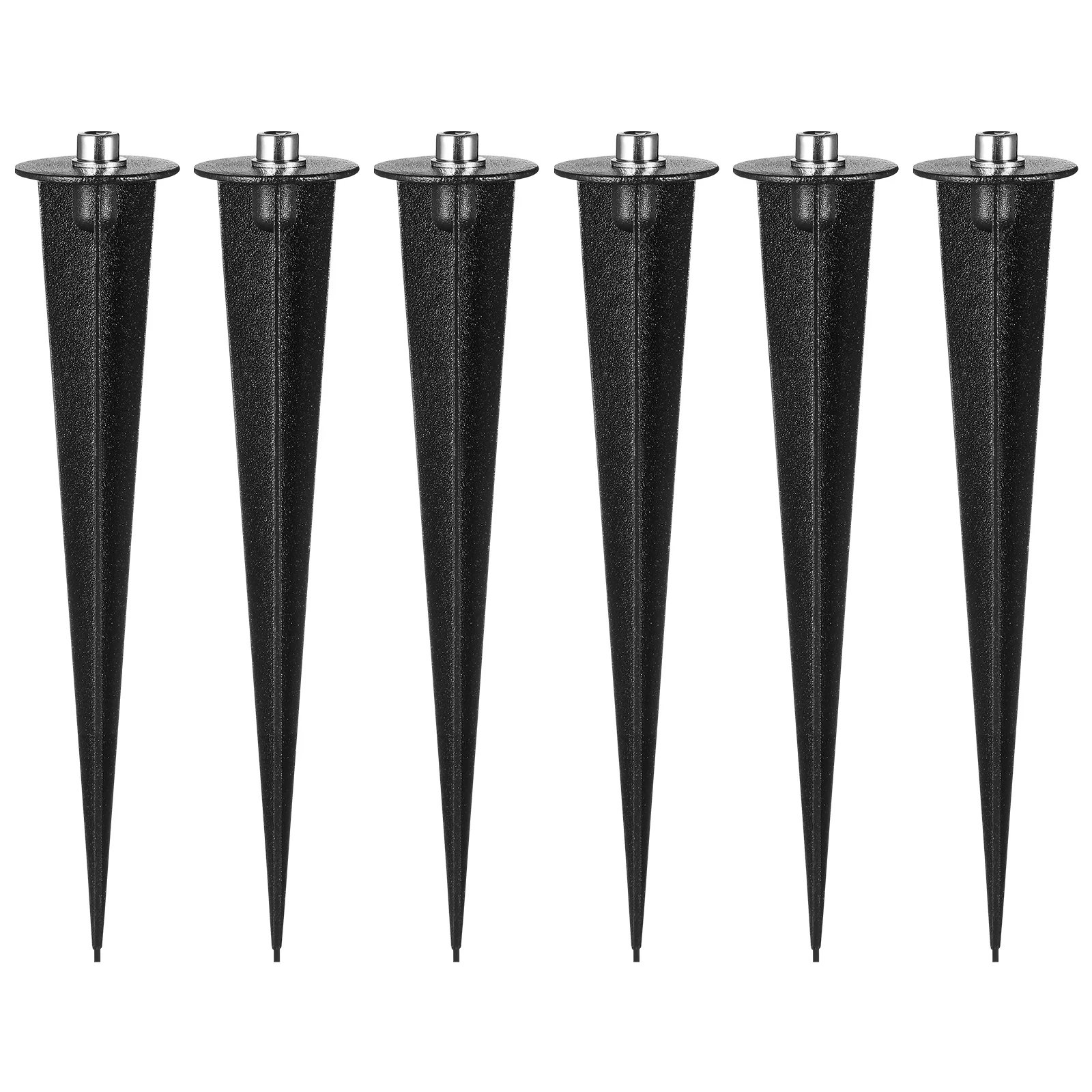 

6 Pcs Ground Light Stake Spikes Lawn Lamp Socket Stakes with Screws LED Outdoor Lights Garden