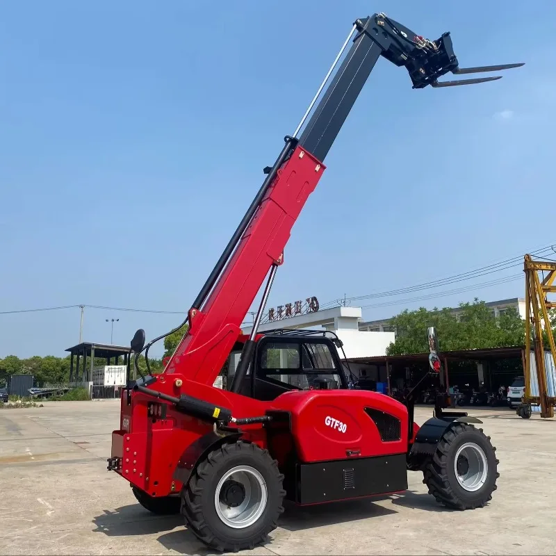 Customized Diesel Powered Pallet Truck 7M 14M 18M Telescopic Forklift Telehandler New Condition For Farm Industries