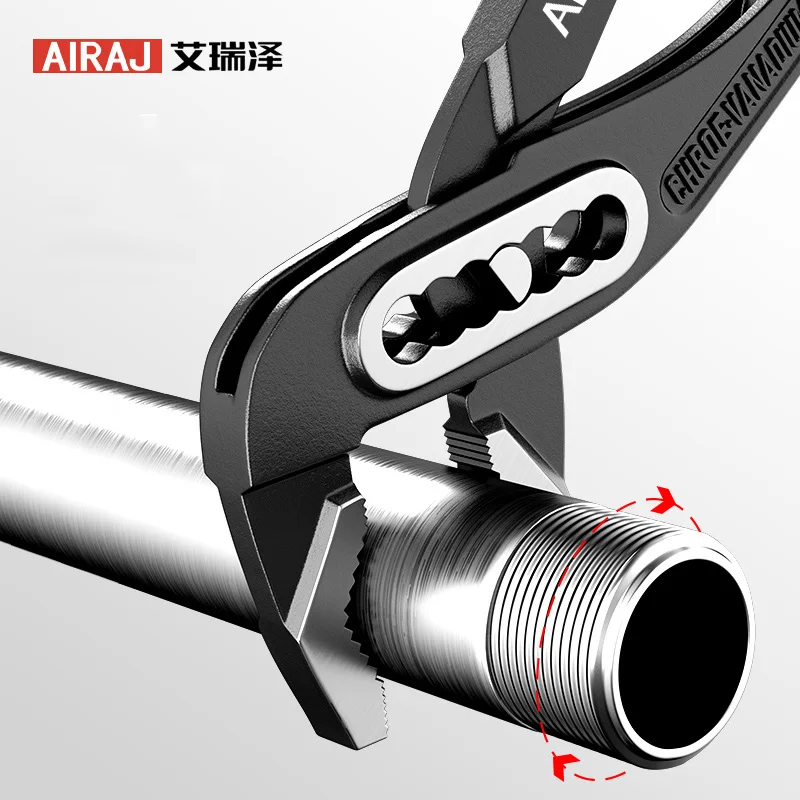 AIRAJ 8/10/12 Inch Water Pump Pliers Quick-release Plumbing Pliers Combination Pliers Plumber Hand Tools