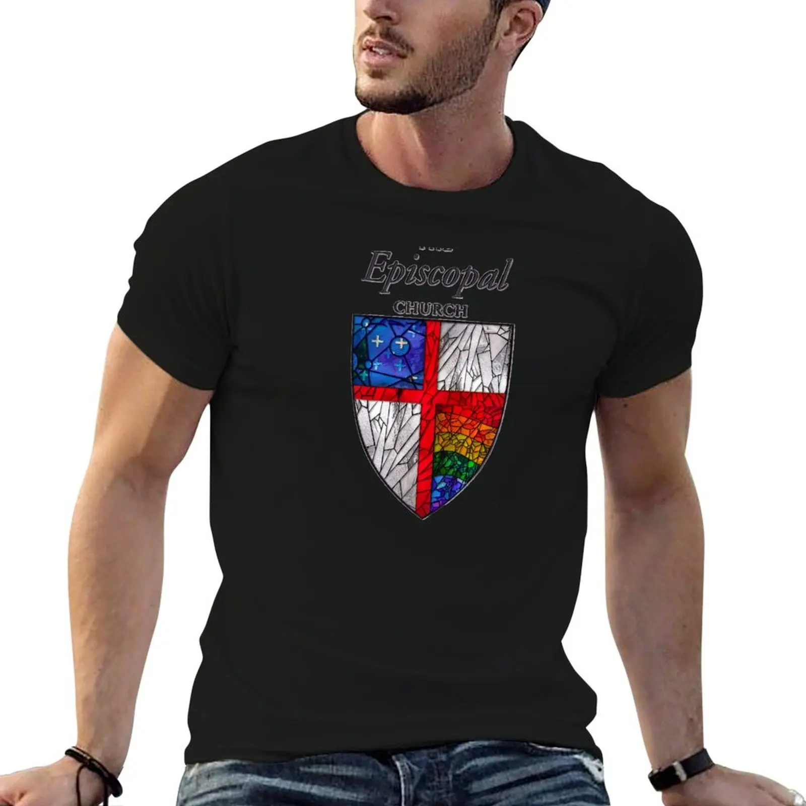 

t t shirts prints staining church with shirt personalised Episcopal T-Shirt glass