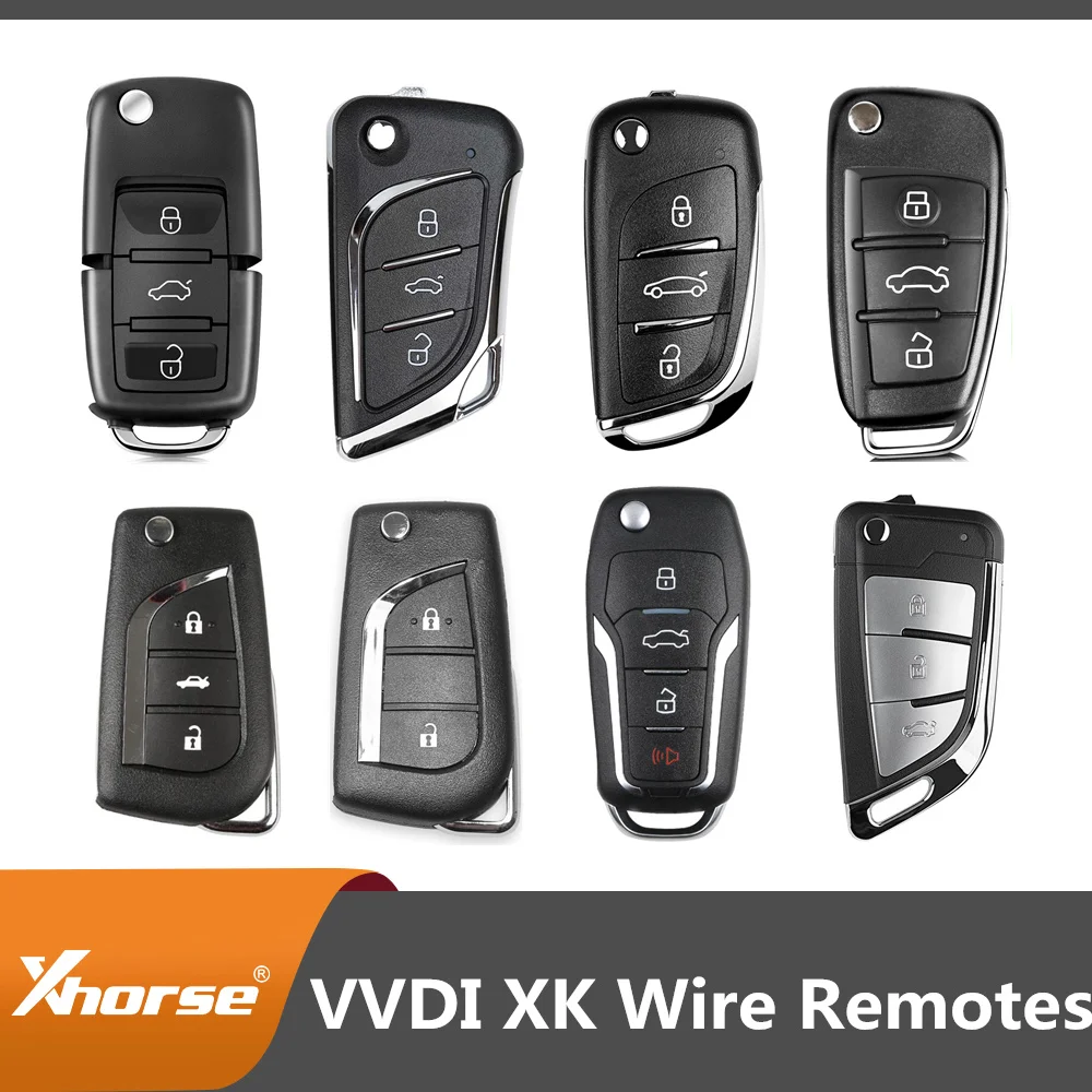 Xhorse Wire Remotes XK Series Remotes Key XKB501EN/XKLKS0EN/XKA600EN/XKDS00EN/XKKF21EN/XKTO01EN/XKTO00EN/XKFO01EN