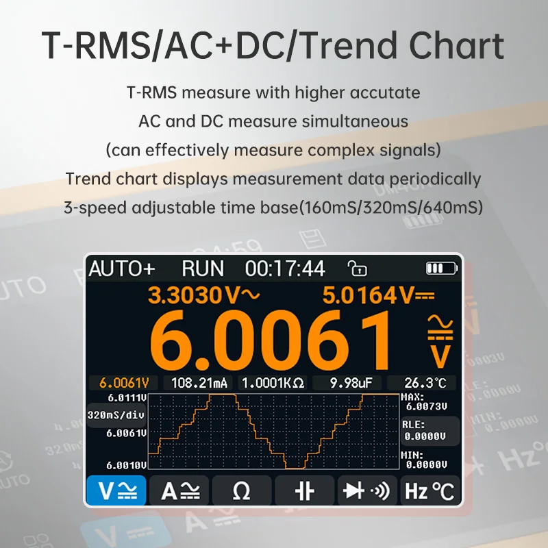 ALIENTEK DM40  3 in 1 50M Sample rate Voltage Diode Handheld Automotive Tools Digital Oscilloscope Multimeter Signal Generator