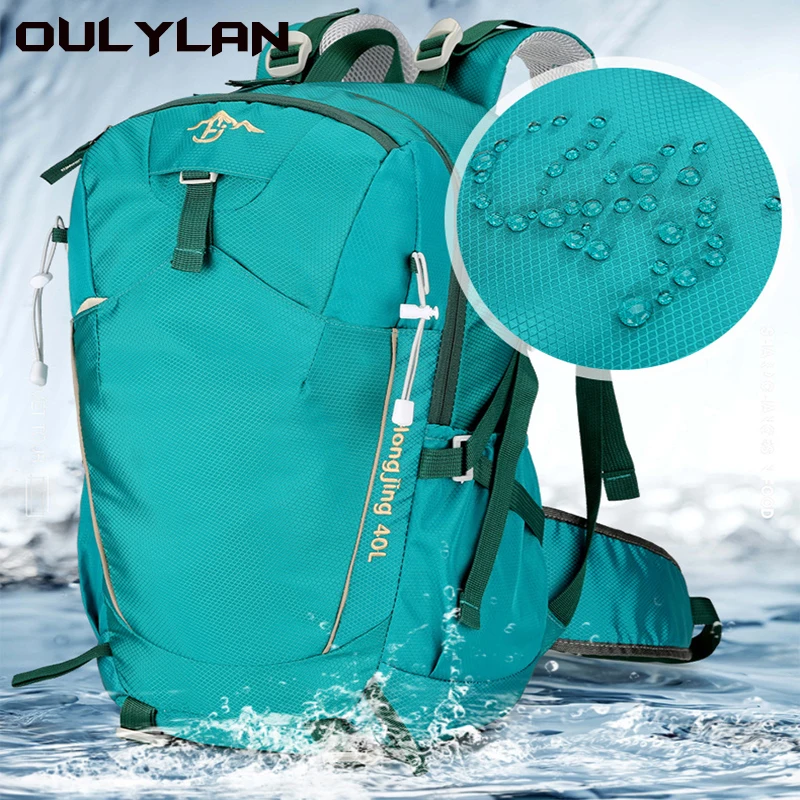 

Oulylan 40L Hiking Camping Backpack Men Women Outdoor Sports Waterproof Light Climbing Bag Cycling Bags Travel Backpack