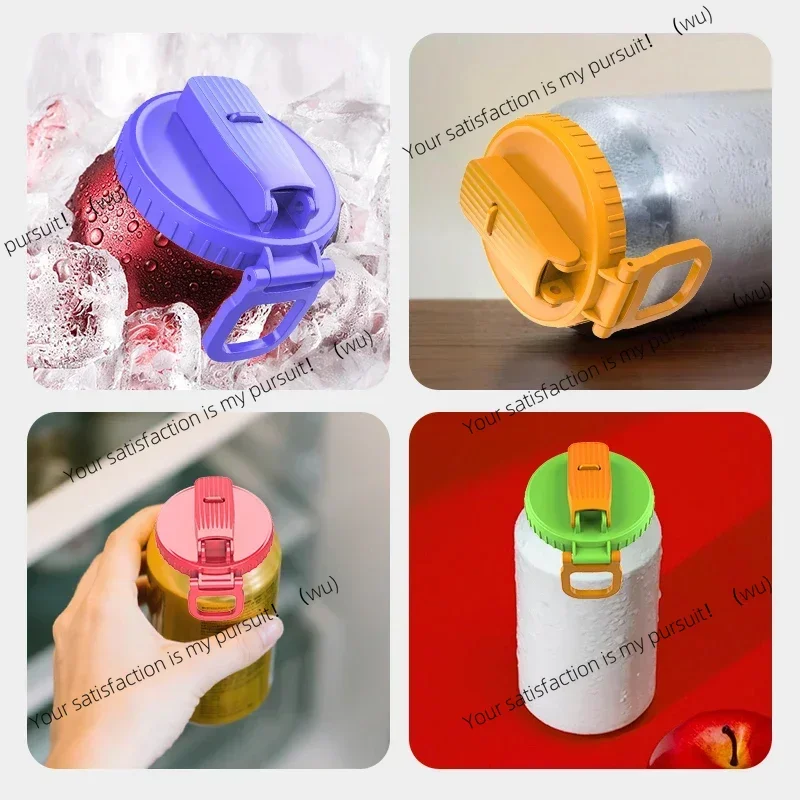 

Герметичная крышка для банки, дорожная банка для газировки, силиконовая соломинка, пивная бутылка, многоразовая крышка для банки, аксессуары