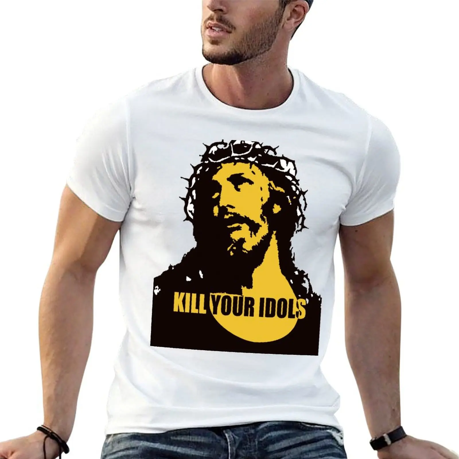 T-shirt Kill Your Idols Guns & Roses pour homme, t-shirt de créateur pour homme, t-shirt graphique drôle