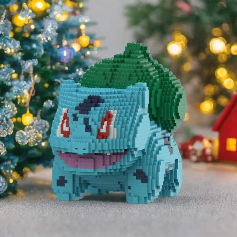 

5967 шт. MOC Pokémendsad Bulbasaursada, строительные блоки, изысканная репродукция деталей, семейное развлечение, запуск приключения Pokémensda