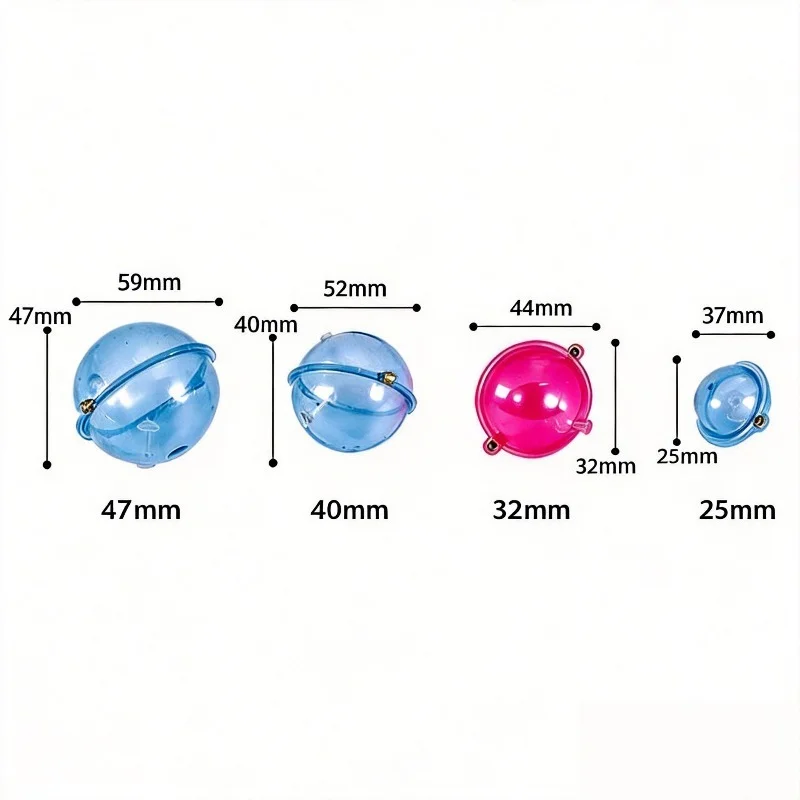 5 Teile/satz ABS Kunststoff Angeln Float Transparente Perle Hohl Blase Oberfläche Float Casting Outdoor Angeln Zubehör – Detail 3