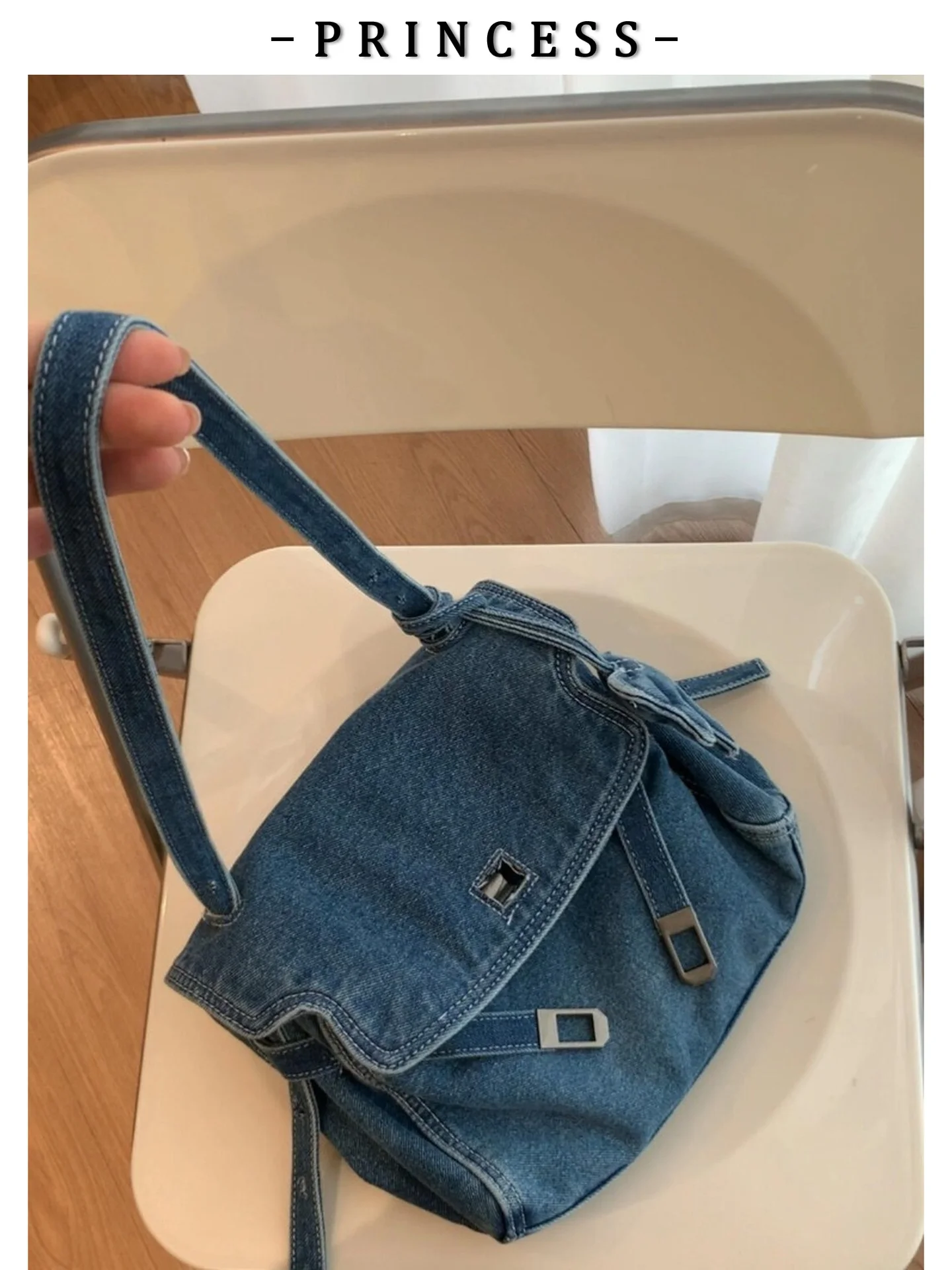 korean-style-retro-denim-tote-bag-women's-large-capacity-commuter-single-shoulder-crossbody-bag-soft-pu-handle-handbag