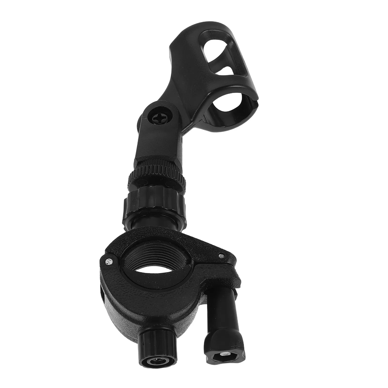 Professional Trumpet Microphone Holder Clip with Reinforced Tube Arm Antitip Base Mic Stand Desk Mount Clamp for Live Broadcast