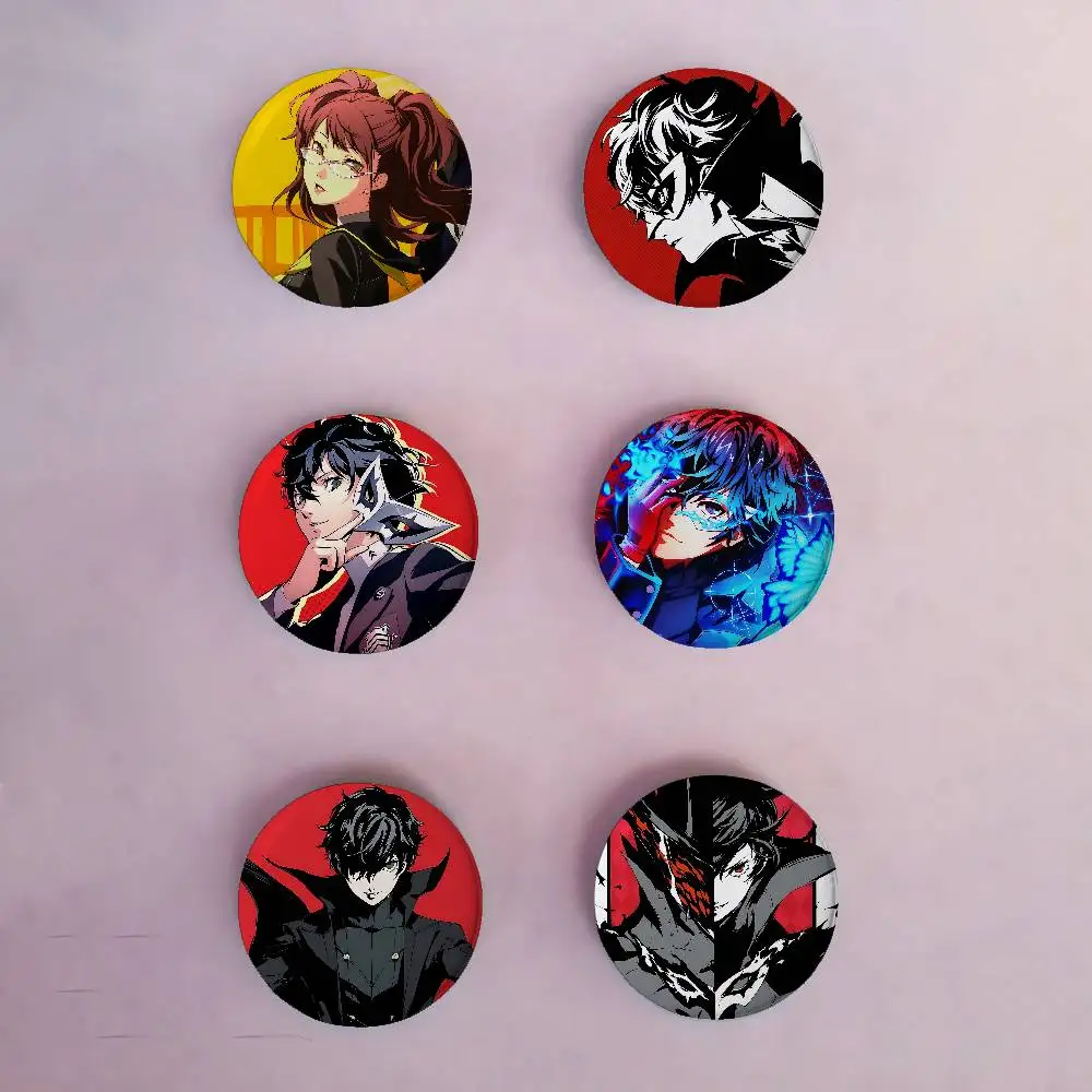 Role-playing Game Persona 3 Badges Tinplate Soft Button Pin Brooch Metal Badge Custom Jewelry Accessories Hat Bag Lapel