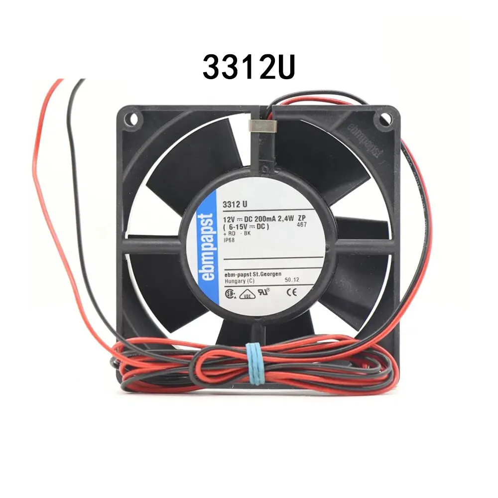 

Для нового осевого вентилятора Ebmpaps с низким энергопотреблением 3312U 92*92*32 мм 2,4 Вт, 12 В постоянного тока, 235 мА, серверный вентилятор -
