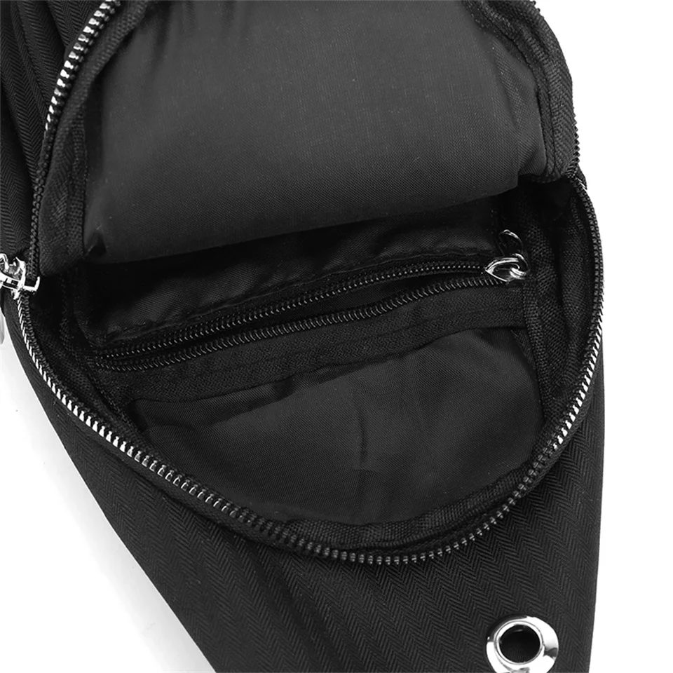 Women's Small Chest Pack Solid Male Outdoor Chest Bag Nylon Chest Pack Women Fashion Travel Purse Phone Pouch Pocket Sling Bag