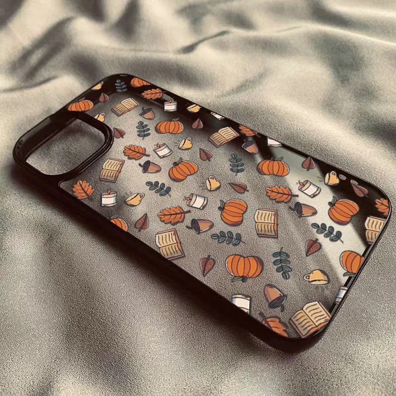 Halloween Niedliche Kürbis-Schädel Transparente Handyhülle für iPhone 18 Pro 17 16 15 14 11 13 12 18 Pro Max 16 Plus 16E Air Stoßfeste Hülle – Detail 15