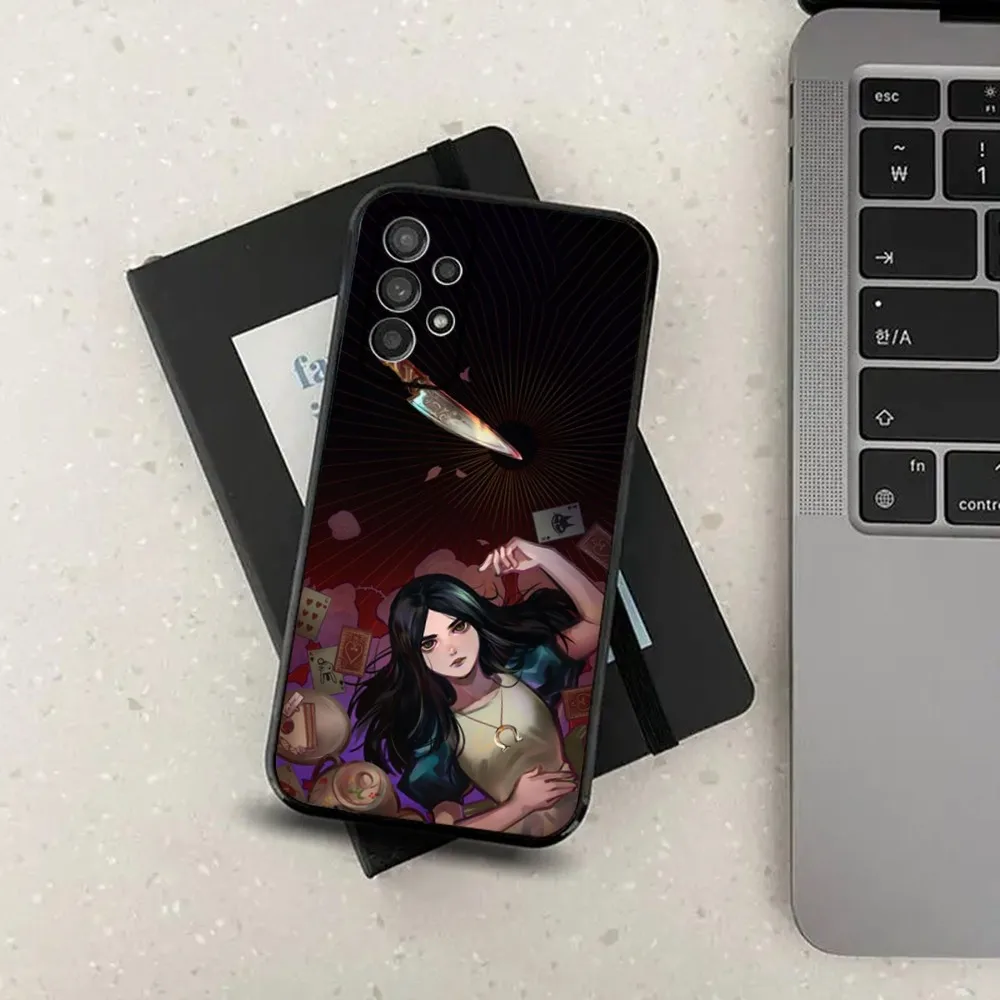 Game A-Alice Madness Returns Phone Case For Samsung Galaxy A13,A21s,A22,A31,A32,A52,A53,A71,A80,A91 Soft Black Cover