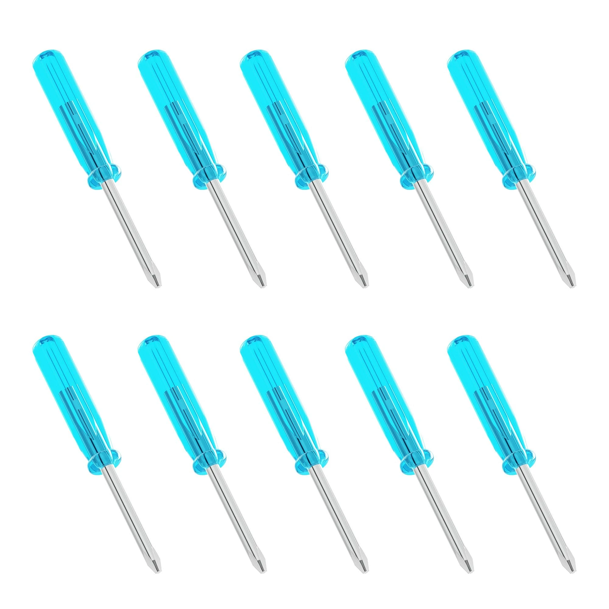 10-piece Mini Screwdriver Set, Suitable for Toy Repair and DIY - Includes 2mm Miniature Phillips-head and Flat-head Screwdrivers