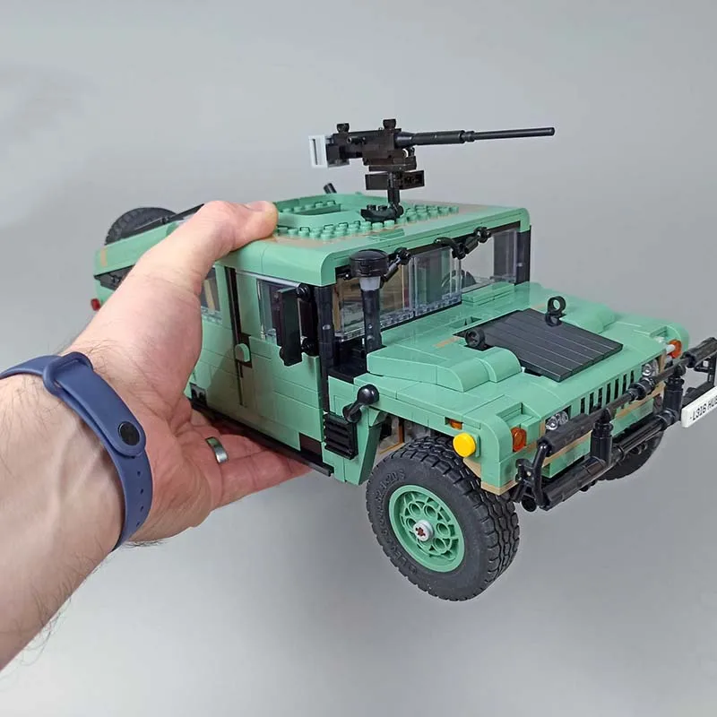 

NEW MOC Humvee Building Blocks Model HMMWV High-Mobility Multipurpose 4-Wheeled Independent Suspension Vehicle DIY Bricks Toys