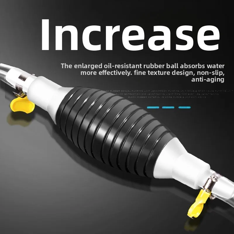 Hand Siphon Pump, Portable Water Oil Transfer Suction Tube