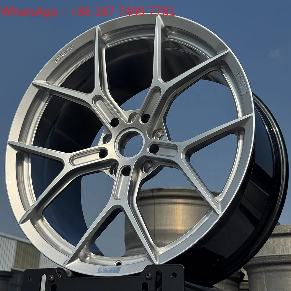 

18 19 20 22 24 Inch 5x112 5x120 Hyper Silver Forged Aluminum Alloy Racing Wheels Custom New Design Monoblock Rims For BMW G20