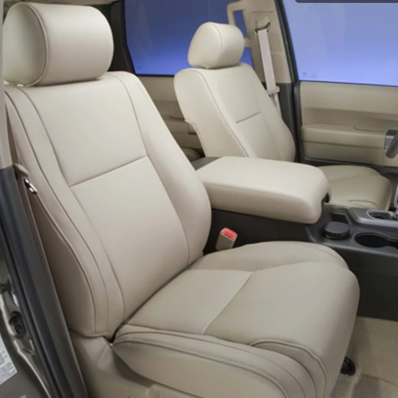 

Для Toyota Sequoia Platinum 2013-2021 годов, 3 ряда, 6 7 мест, автомобильные аксессуары на заказ, чехлы на сиденья, полный комплект, кожа высшего качества