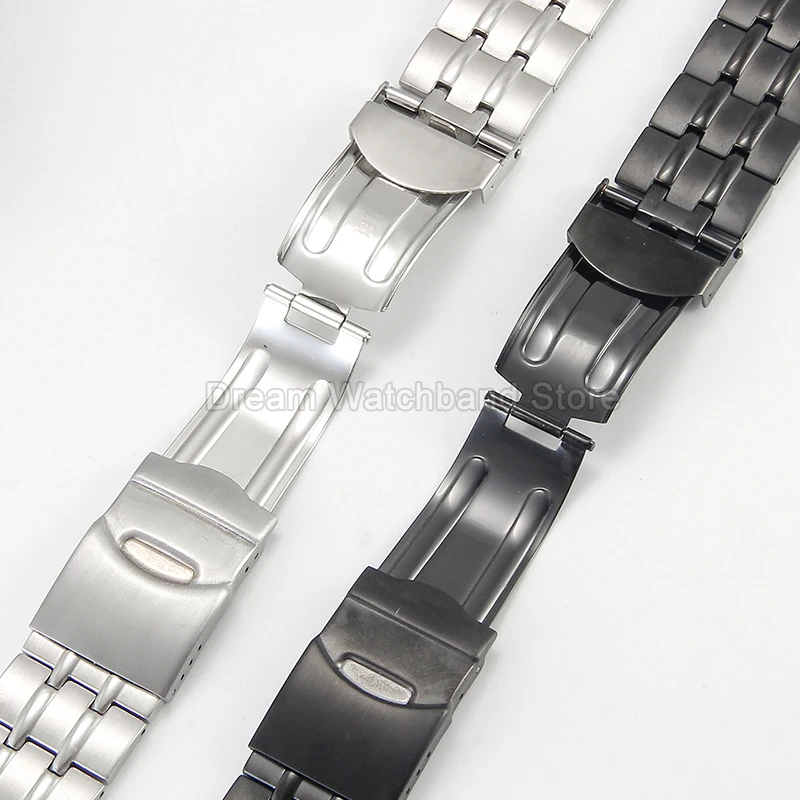 Bracelet de montre en acier de qualité supérieure, Style classique, Interface originale à trois broches, étanche et antirouille pour Bracelet série Swatch 19 21mm