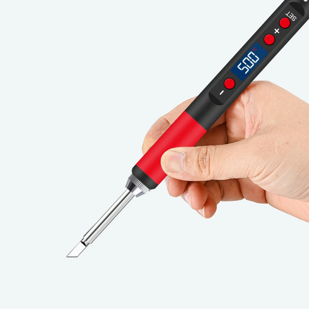 T12 Serie T65 Digitales Elektrisches USB-Lötkolben-Set Mini Smart Einstellbare Temperatur Schweißwerkzeug 180-500 ℃ Kabellos – Detail 1