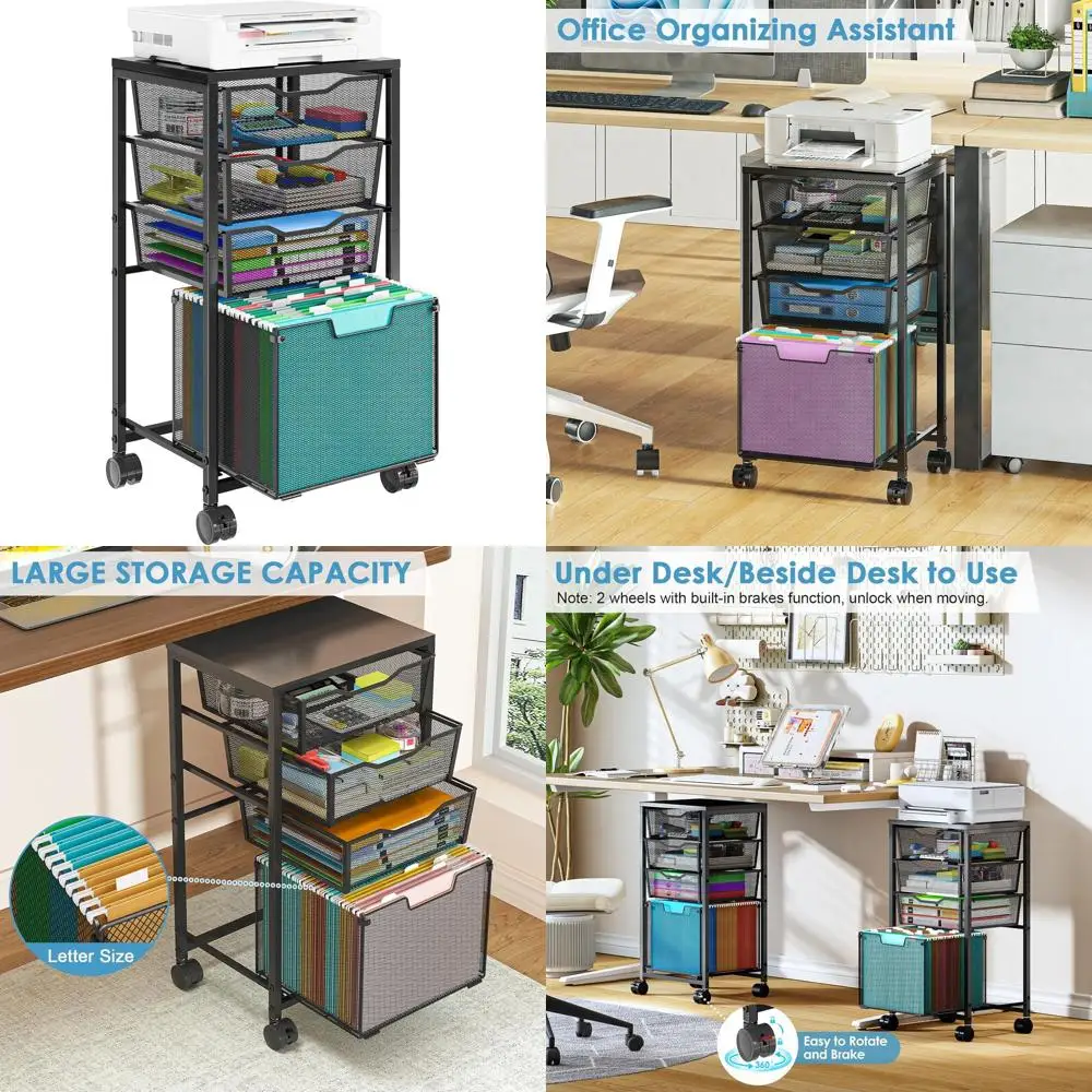 4-Drawer Rolling Ca…