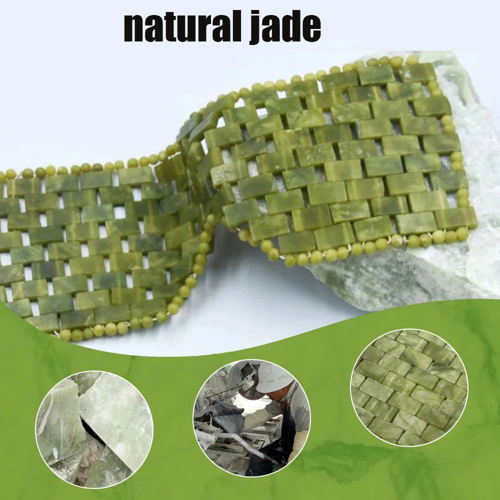 Natural Jade Face Eye Mask Hot/cold Stone Therapy Massage Tool Home Beauty SPA Salon Skincare Beauty Massager