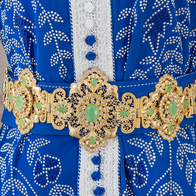 Bijoux De Luxe En Or Style Marocain Clip Fleur Creuse Arad Mariage Dérsynchronisation Patients Environnement Accessory image 4