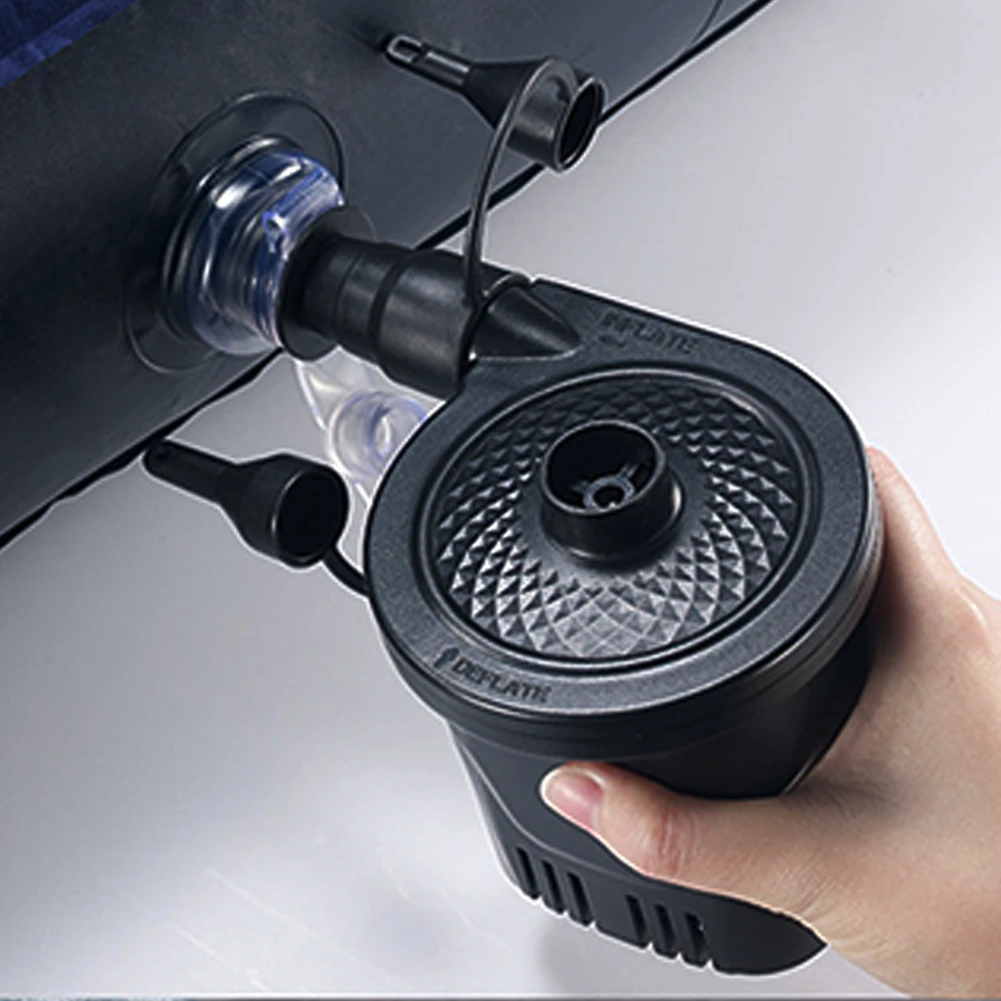 Portable Fast Air Pump Inflator Blower Lightweight Electric Inflatable Compressor for Swimming Ring Air Mattress Pool