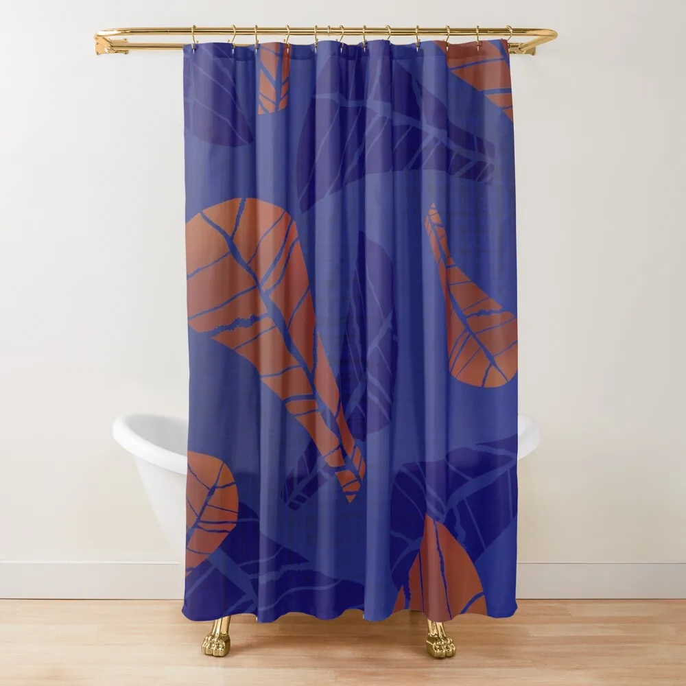 

Blue Barkcloth Shower Curtain Bathroom For Shower Set For For Luxury Curtain