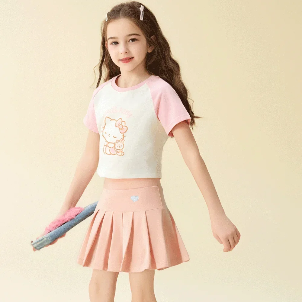 Baby Kleidung Mädchen Faltenrock JK Sicherheitshosen Rock Kinder Anti-Exposition Kurzer Rock Sommer Tennis Sportbekleidung Loungewear