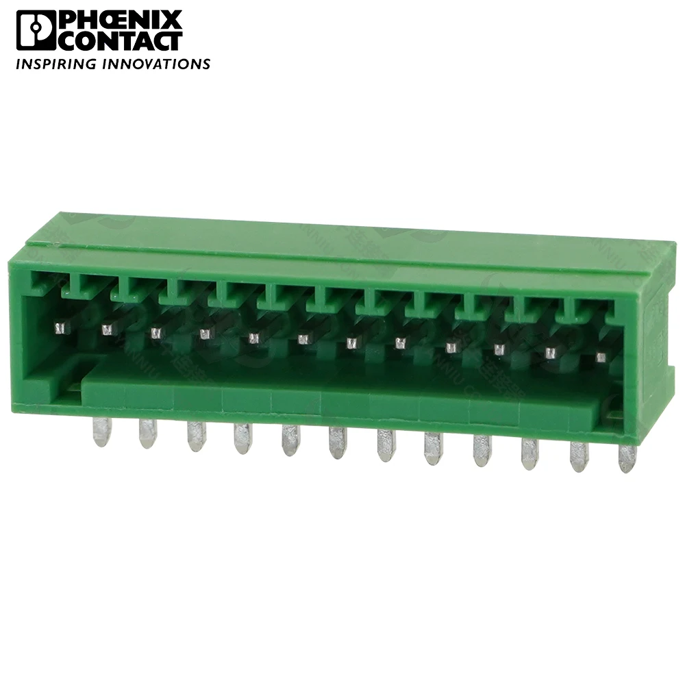 2.5mm Original Genuine Phoenix Contact Connector PCB Header Pluggable PLUG-IN Terminal Block 12 Pin MC 0.5 G 2.5 1881545 4A 160V