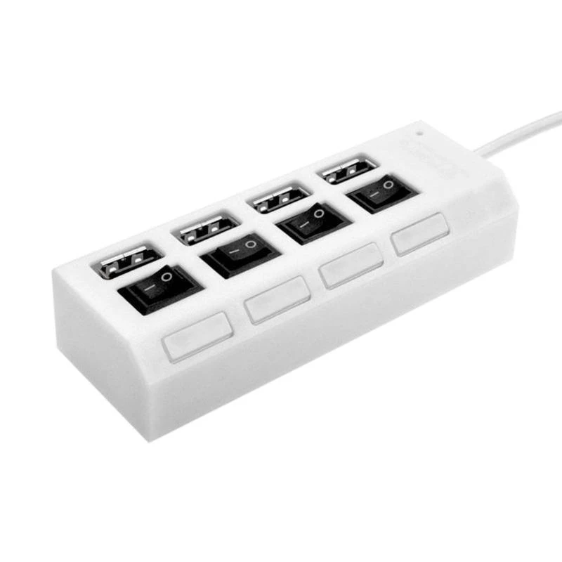 G88D 4-Port 2.0 USB Hub, Multi USB Splitter HighSpeed Data Transmission, for Desktop