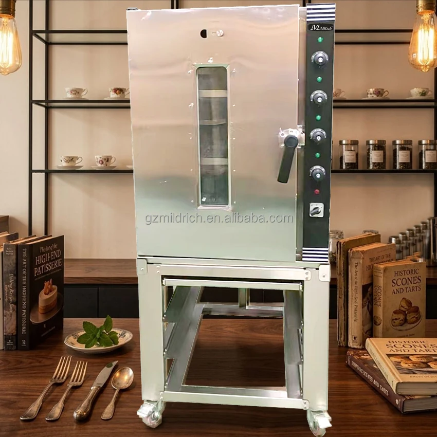 Commercial electric stone oven with steam function, three-layer three-layer baking pan for quick baking