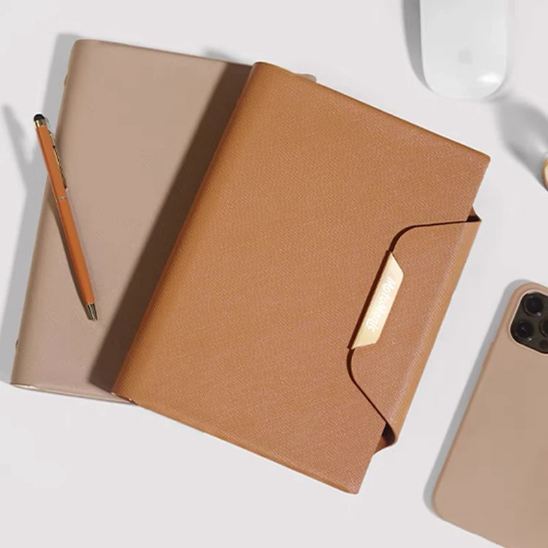 Imagem -01 - Leather Business Diary Organizer Capa Dura Binder Journal a5 a6 Notebook Reunião Notepad Papelaria Escolar Reunião Notepad Personalizado pu leather business diary organizer capa dura binder journal a5 a6 notebook reuniao notepad papelaria escolar reuniao notepad personalizado pu 01