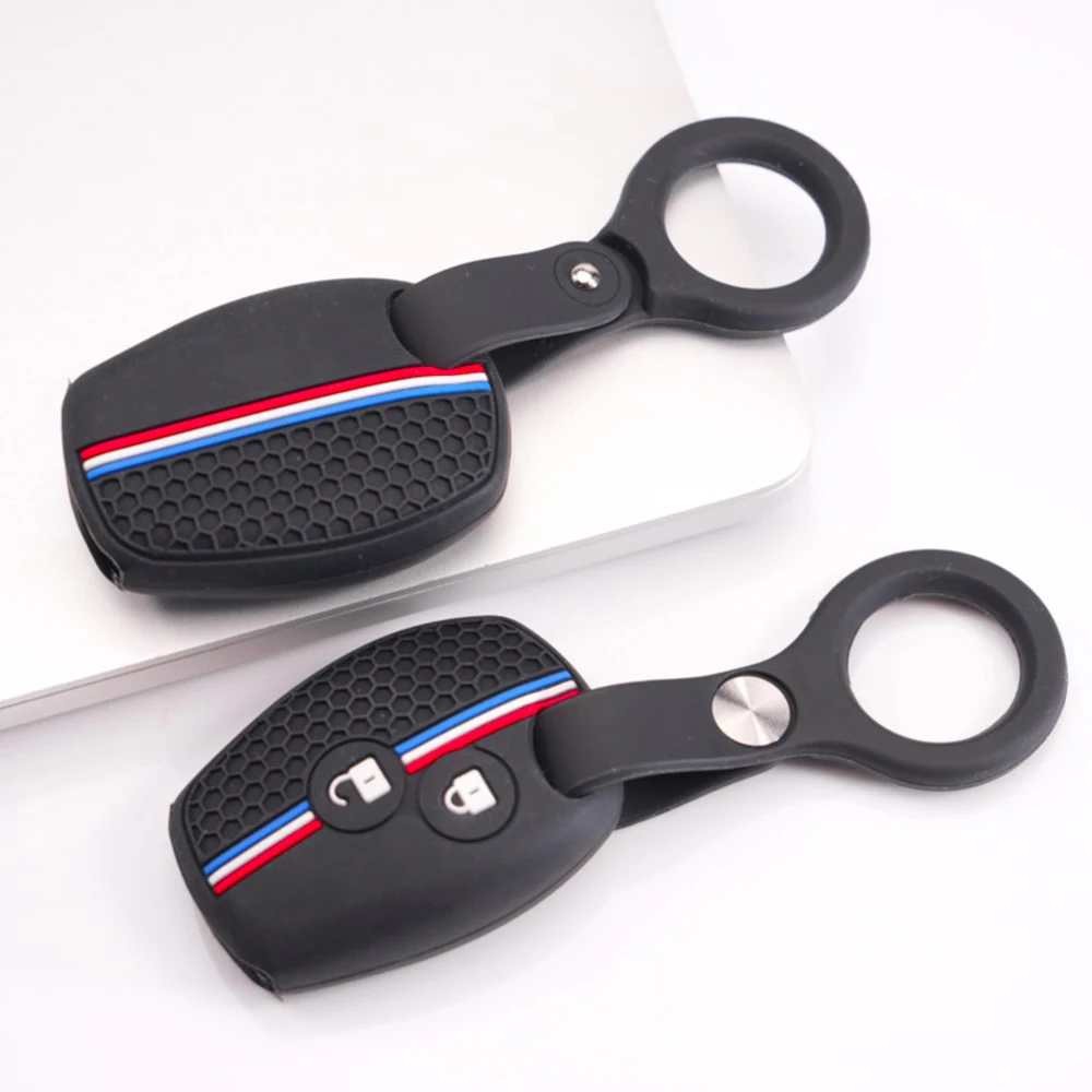 Smart Key Shell With Keychain For Renault Clio Megane Scenic Kangoo Captur Duster Logan Sandero Symbol Koleos Fluence Shockproof