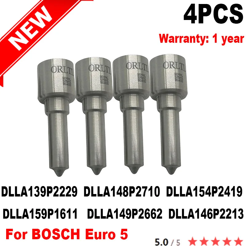 

4PCS New Injector Nozzle DLLA139P2229 DLLA148P2710 DLLA154P2419 DLLA159P1611 DLLA149P2662 DLLA146P2213 For BOSCH