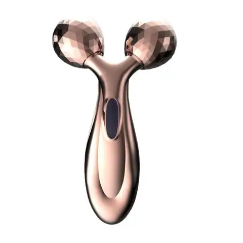 Portable 3D Dual Roller Facial Massager Skin Lifting Tightening Tool Home Travel Daily Facial Beauty Skincare Accessory