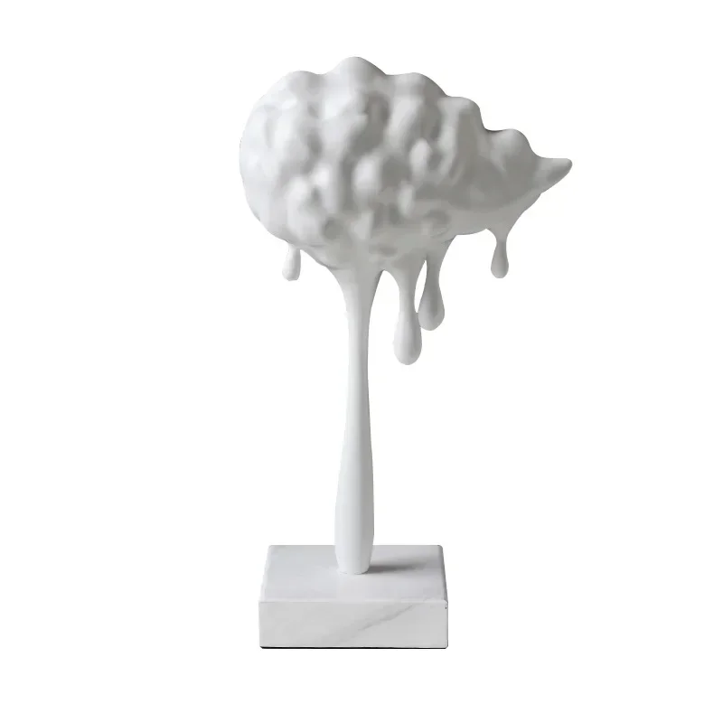 

Simple creative raindrops, abstract sales office sculpture artworks, soft decoration ornaments resin