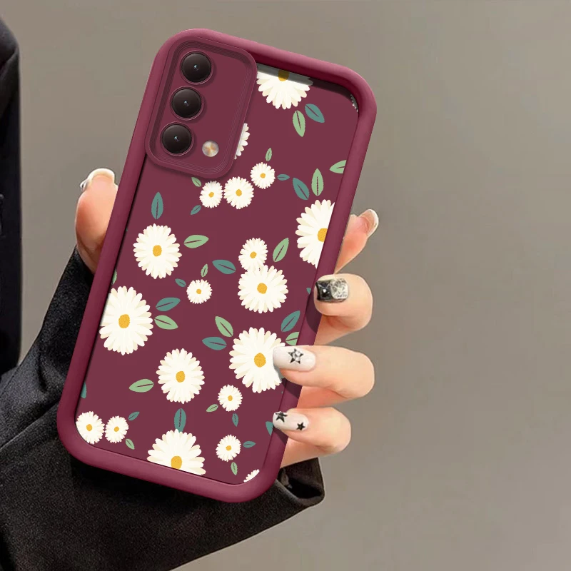 سيليكون زهرة جراب هاتف ل ممن لهم A17 A17K A9 A5 2020 A5S A3 Pro A3S A16K A15 A12S A11S A11K للصدمات رشاقته غطاء ناعم #6